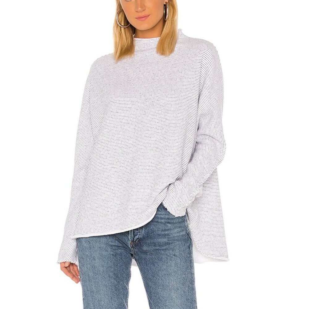 Frank & Eileen Effie Long-Sleeve Funnel Neck Capelet, Size S, New with Defects